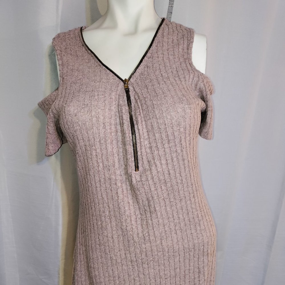 Cleo Apparel -  Cold shoulder Dress